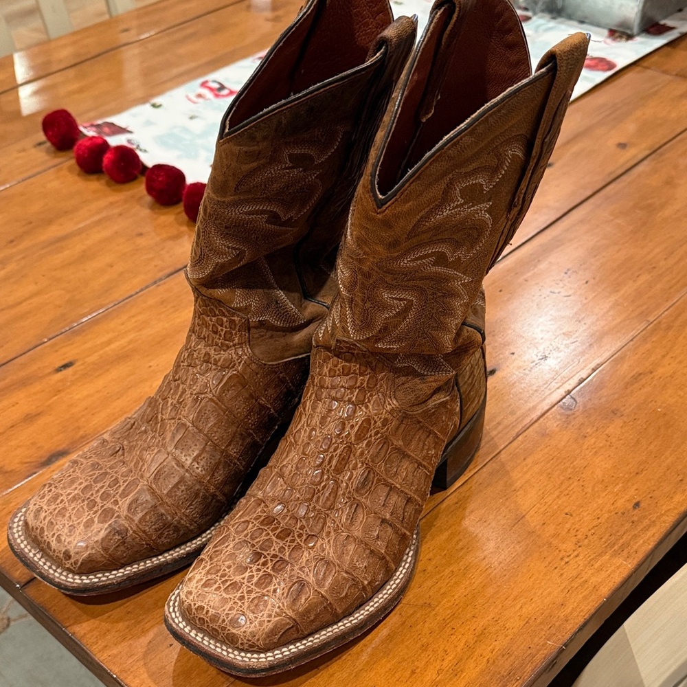 Dan Post Tan Leather Cowboy Boots